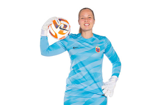 Goalkeeper Aurora Mikalsen of the Norwegian women’s