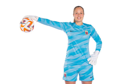 Goalkeeper Aurora Mikalsen of the Norwegian women’s