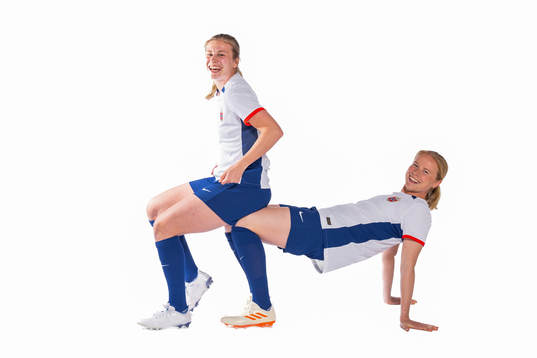 Cesilie Andreassen and Julie Blakstad of the Norwegian