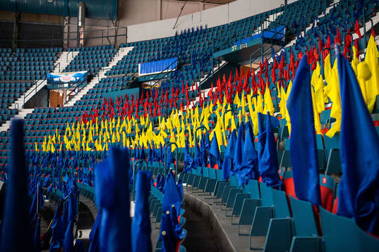 Flaggor på läktaren