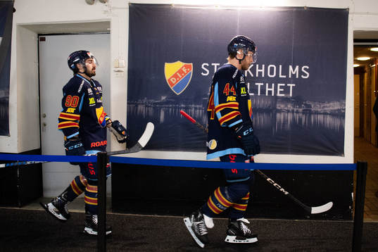 Djurgårdens Kevin Karlsson och Olle Liss