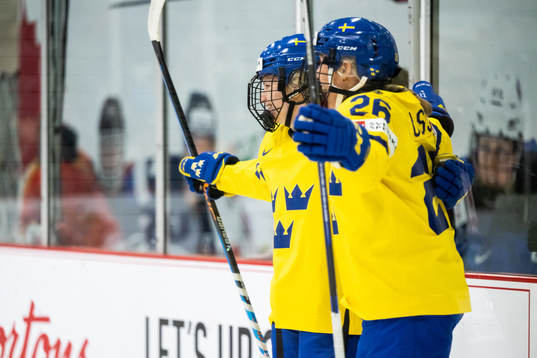 Hilda Svensson of Sweden celebrates