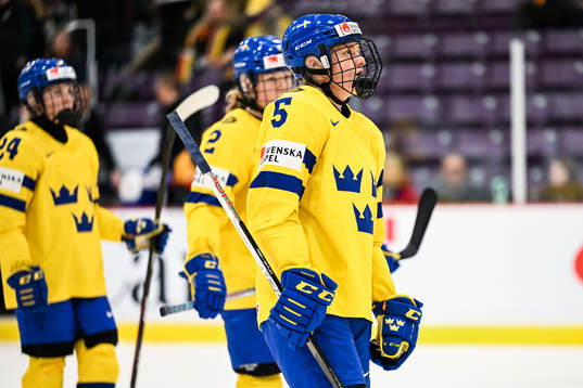 Annie Silén of Sweden looks dejected