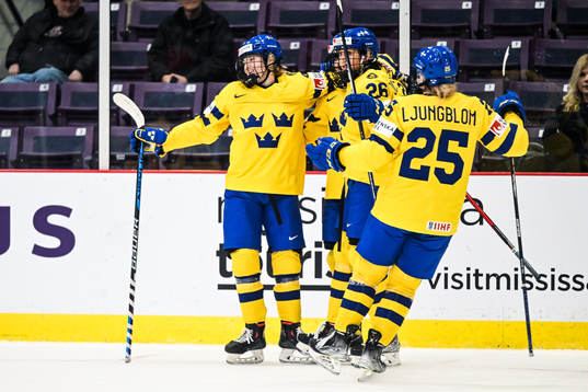 Hilda Svensson of Sweden celebrates