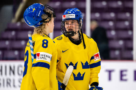 Hilda Svensson and Mira Jungåker of Sweden looks dejected
