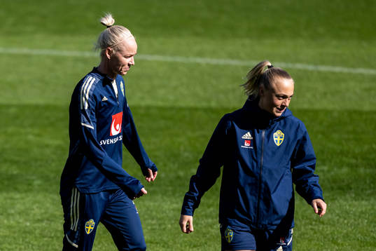 Caroline Seger and Hanna Bennison