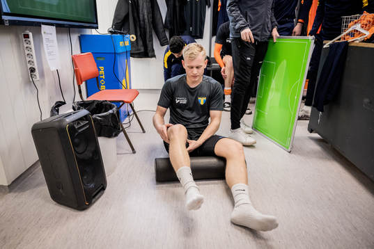 Torns IFs Olof Gullberg i omklädningsrummet