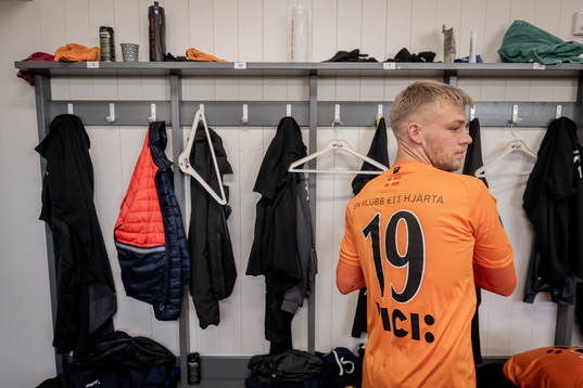 Torns IFs Jens Lynard i omklädningsrummet