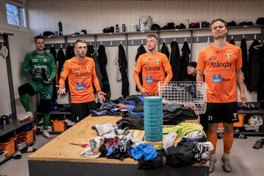 Torns IFs målvakt Oliver Lindstedt, Hampus Ferhm, Jens