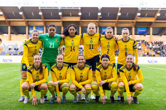 The starting eleven of Sweden