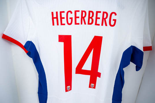 The kit of Ada Hegerberg of Norway in the dressing room