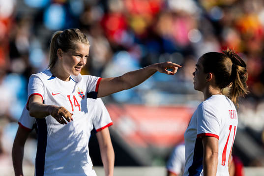Ada Hegerberg of Norway celebrates