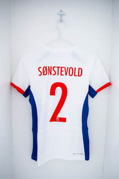 The kit of Anja Sønstevold of Norway in the dressing room
