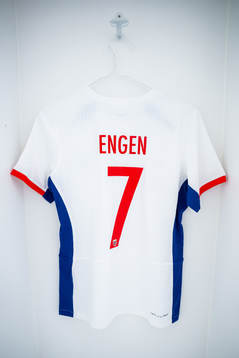 The kit of Ingrid Syrstad Engen of Norway in the dressing