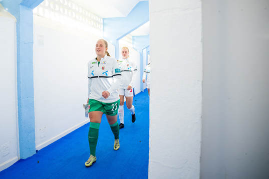 Goalkeeper Aurora Mikalsen of Norway