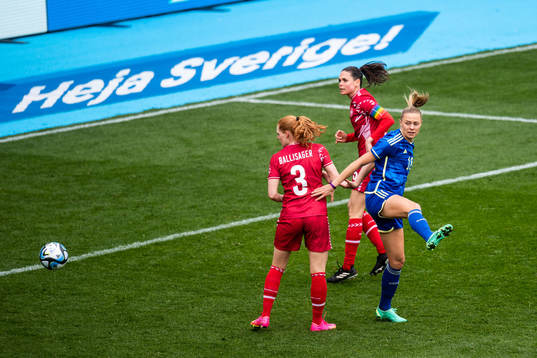 Fridolina Rolfö of Sweden against Stine Ballisager and