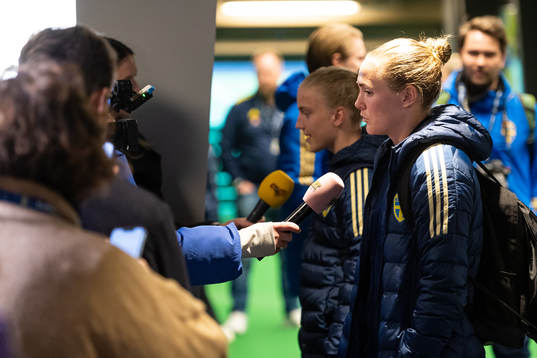 Magdalena Eriksson of Sweden looks dejected