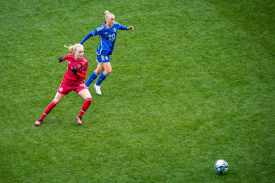 Kathrine Kuhl of Denmark and Hanna Bennison of Sweden
