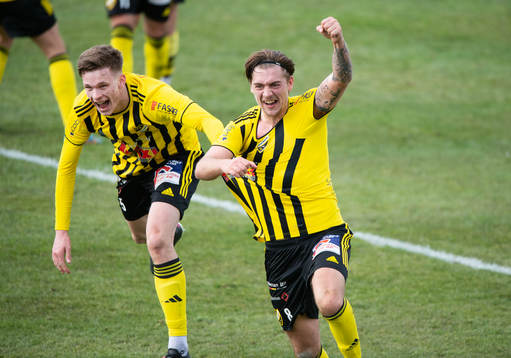 IFK Hässleholms Axel Winberg har gjort 3-1 (och även 1-1)