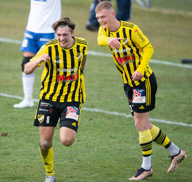 IFK Hässleholms Axel Winberg har gjort 3-1 (och även 1-1)