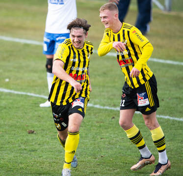 IFK Hässleholms Axel Winberg har gjort 3-1 (och även 1-1)