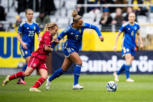 Josefine Hasbo of Denmark and Madelen Janogy of Sweden