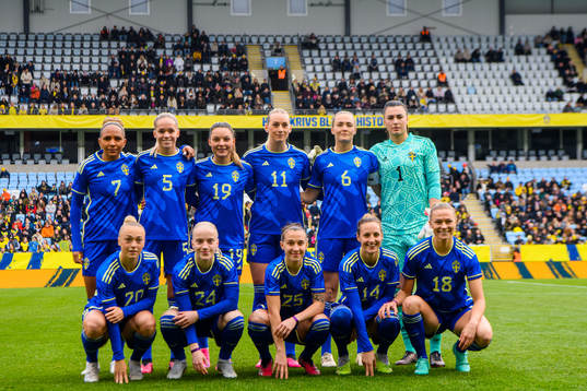 The starting eleven of Sweden