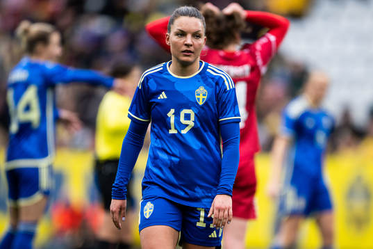 Johanna Rytting Kaneryd of Sweden looks dejected