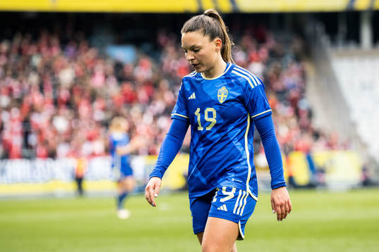 Johanna Rytting Kaneryd of Sweden looks dejected