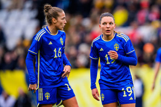 Filippa Angeldahl of Sweden and Johanna Rytting Kaneryd of