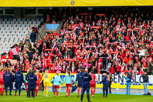 during the women's international friendly football match