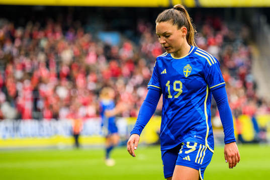 Johanna Rytting Kaneryd of Sweden looks dejected