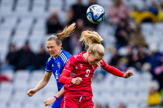 Magdalena Eriksson of Sweden and Amalie Vangsgaard of