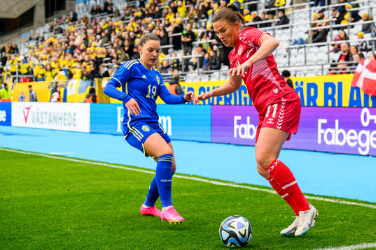 Johanna Rytting Kaneryd of Sweden and Katrine Veje of