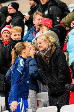 Magdalena Eriksson of Sweden with her girlfriend Pernille
