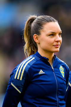 Johanna Rytting Kaneryd of Sweden ahead the women's