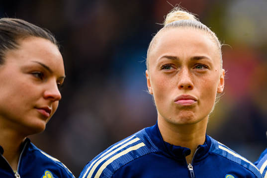 Johanna Rytting Kaneryd and Hanna Bennison of Sweden ahead