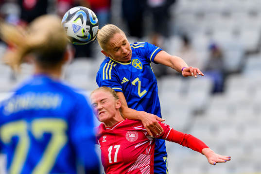 Jonna Andersson of Sweden and Rikke Marie Madsen of Denmark