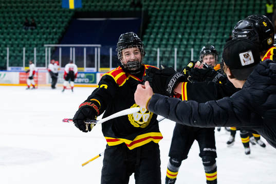 Brynäs Gustav Hillström jublar