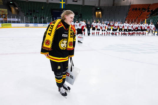 Brynäs Leo Sundqvist jublar