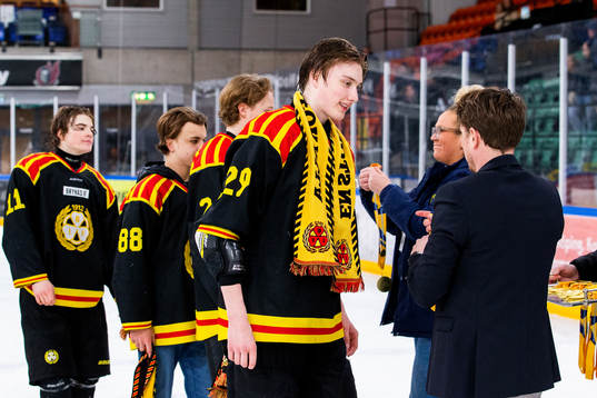 Brynäs Melker Jonsson jublar
