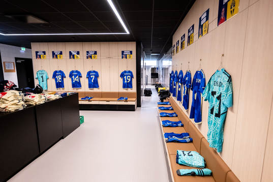 The dressing room of Sweden