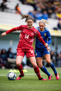 Nicoline Sørensen of Denmark and Hanna Lundkvist of Sweden