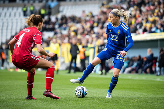 Rikke Sevecke of Denmark and Olivia Schough of Sweden
