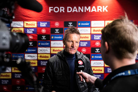 Head coach Lars Søndergaard, head coach, of Denmark in