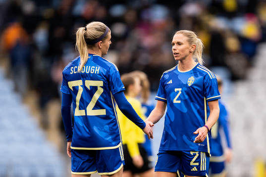 Olivia Schough and Jonna Andersson of Sweden
