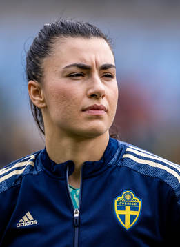 Goalkeeper Zecira Musovic of Sweden