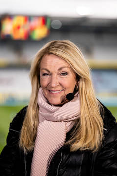 Swedish broadcaster SVT sports reporter Jane Björck