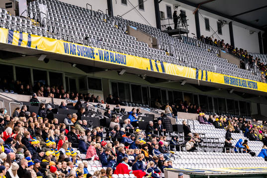 General view of signs at Eleda Stadion