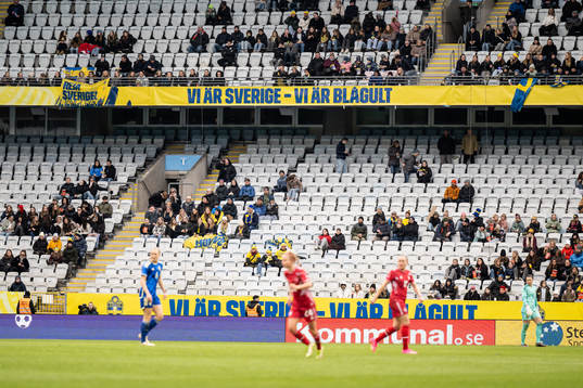 General view of signs at Eleda Stadion